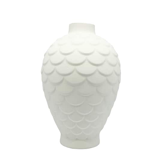 8" Scalloped DIY Ceramic Vase by Make Market®